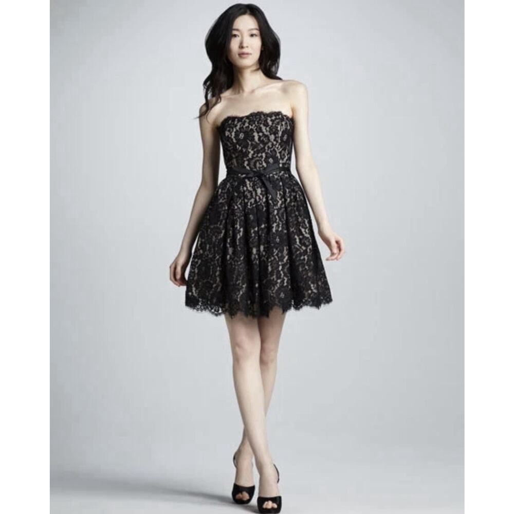 Robert Rodriguez for Target Neiman Marcus Strapless Black Lace Dress Size 4 NWT